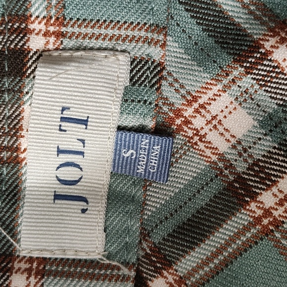 Jolt A-Line Plaid Skirt in Green and Brown - Picture 9 of 13